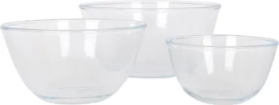 Produktbild von Harbor Housewares Glas-Rührschüssel-Set – 3 Größen