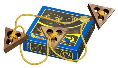 Produktbild von Triangelpuzzle Seilpuzzle aus Holz für 1 Spieler ab 6 Jahren