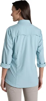 Image de Craghoppers - "Adventure III" Chemise Femme Manches Longues CG2166 (38 FR) (Bleu Ciel)