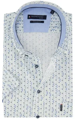 Produktbild von Giordano Hemd mit Knopfleiste blau bedruckt