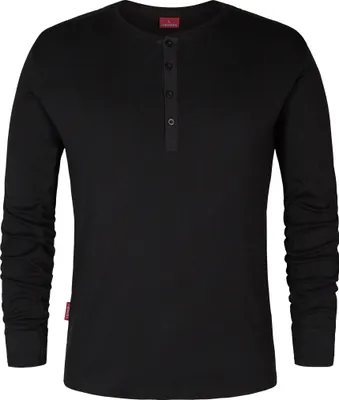 Produktbild von F. Engel Standard Grandad langarm-Shirt, Schwarz, Gr. 2XL