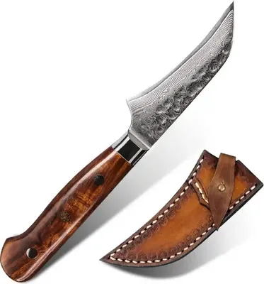 Produktbild von Damast Küchenmesser MASTERPIECE Mikazuki - Handgefertigt mit VG10 Stahlkern KP29023
