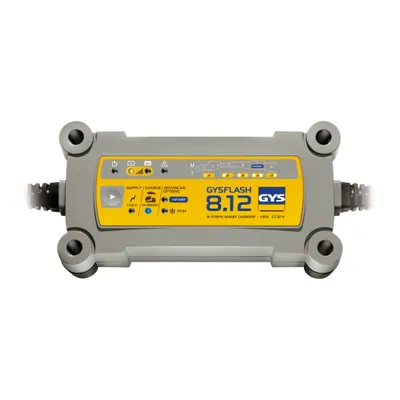 Immagine prodotto di GYS GYSFLASH 8.12 8 12 029385 Caricabatteria automatico 12V mantenimento della carica