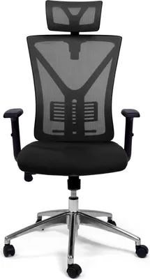 Produktbild von TPFLiving® Premium Bürostuhl schwerlast Schreibtischstuhl ergonomischer Chefsessel Drehstuhl mit Mesh Netz belastbar bis 150 kg, Schwarz