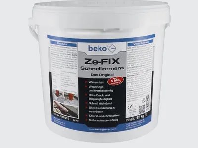 Produktbild von beko Ze-FIX Schnellzement Das Original 15 kg Eimer 300 015
