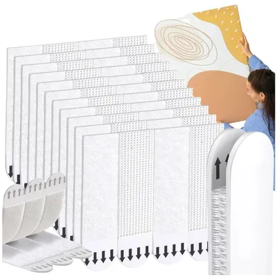 Obrázek produktu pro Samolepicí suchý zip pro připevňování a zavěšování obrázků, 24 kusů, 16 x 70 mm