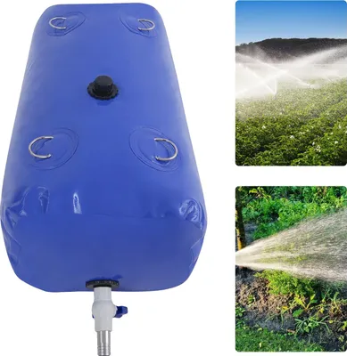 Produktbild von Wasserblase Speicherbehälter, 110L Kapazität, Abmessungen 80*43*34 cm, PVC-Maschenmaterial, Auslassventildurchmesser 25 mm, geeignet für nicht trinkbares Wasser