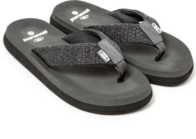 Produktbild von BRASILERAS Herren Zehensandalen mit rutschfester Sohle bequem schuhe strand/schwimmbad/stadt dunkelgrau 45 EU - UBPUFM
