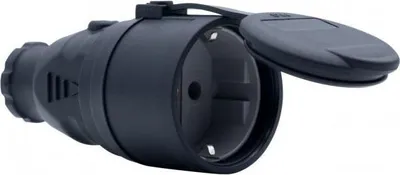 Immagine prodotto di Presa in gomma NOVA 230 V 16 A IP44 con spina Schuko, nera