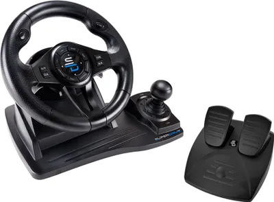 Produktbild von SuBsonic SA5596-NG - Lenkrad + Pedale - PC - PlayStation 4 - Xbox One - Xbox Series X - 270° - Kabelgebunden - USB - Schwarz
