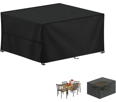 Productafbeelding van Beschermhoes voor tuinmeubels, 420D Oxford, waterdicht, 120x100x75 cm