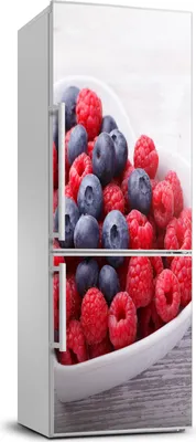 Produktbild von Tulup Kühlschrankdekoration - 70x190 cm - Aufkleber auf dem Kühlschrank - Himbeeren und Heidelbeeren