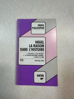 Image de Hegel la raison dans l'histoire