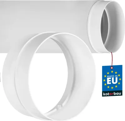 Image de KOTARBAU® Pièce de raccordement pour conduit de ventilation rond Ø 125 mm