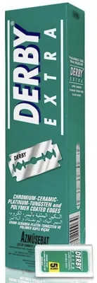 Productafbeelding van Scheermesjes Derby Extra, dubbelzijdig, 100 stuks