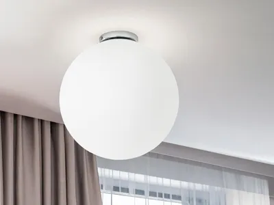 Produktbild von LED Deckenleuchte einflammige Kugellampe Glaskugel opalweiß Flurlampe Ø 30cm