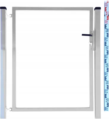 Zdjęcie produktu dla Furtka RAMKA do sztachet i paneli 120cm OCYNKOWANA + SŁUPKI sztachety