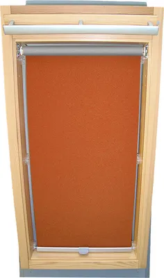 Produktbild von Rollo THERMO für VELUX Dachfenster GGL/GPL - 306 oder M06 - Orange-Terracotta - mit Haltekrallen