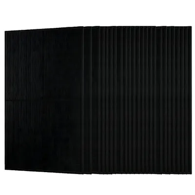 Produktbild von JA Solar Solarmodul 500W Bifazial Glas-Glas Photovoltaik full black Solar panel 24 pcs