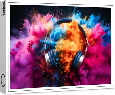 Image de puzzle premium raxxa "écouteurs 3", 1000 pièces