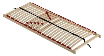 Produktbild von Joma Bettgestell LUX+, Birkenholz 70x200 cm, 28 elastische Leisten, einstellbare Härte, Höhe 7 cm, belastbar bis 200 kg