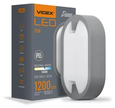 Produktbild von LED Videx 15W 1200lm IP65 Fassadenanbauleuchte Plafond Wandleuchte