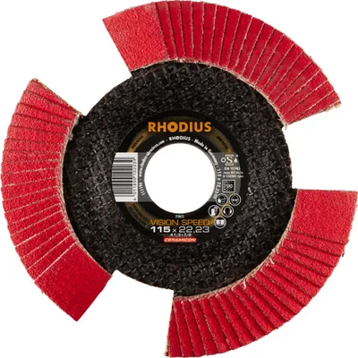 Obrázok produktu pre Rhodius 210655 VISION SPEED Flap disc Diameter 115 mm Bore diameter 22.23 mm Stainless steel 1 pc(s)