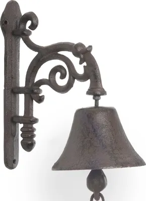 Produktbild von Moritz Türglocke Glocke Industrial Lampe Deko Wandglocke Gartendeko Gusseisen Rustikal Antik Design Stil Retro Klingel