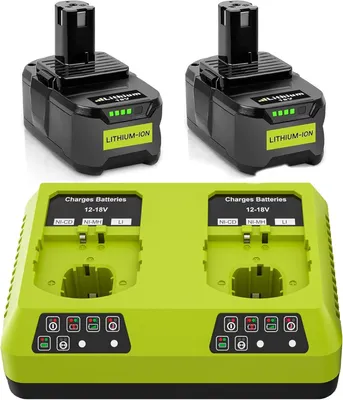 2er-Pack 18V 5,5Ah Akku für Ryobi One+ kompatibel