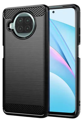 Zdjęcie produktu dla TechSuit Carbon Silicone etui do Xiaomi Mi 10T Lite 5G – czarne