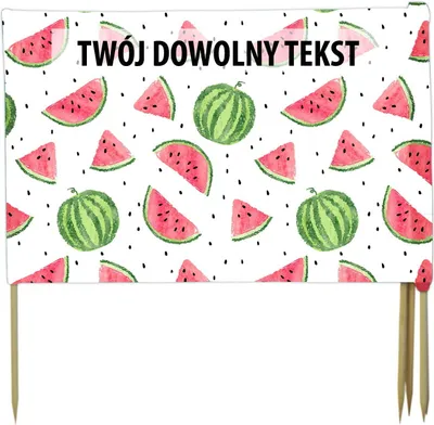 Zdjęcie produktu dla PARAWAN PLAŻOWY Arbuzy z indywidualnym  napisem 3 PANELE 8.3