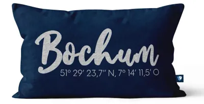 Produktbild von VfL Bochum Kissen marine Koordinaten