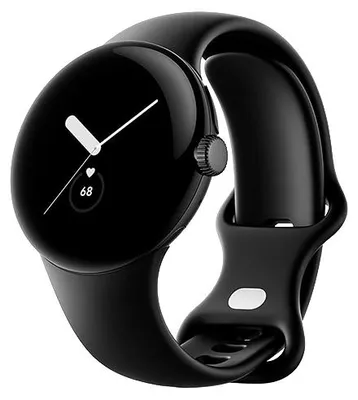 Produktbild von Watch Google Pixel Watch LTE 41mm Matte Black Case with Sport Band - Obsidian