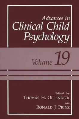Produktbild von Advances in Clinical Child Psychology