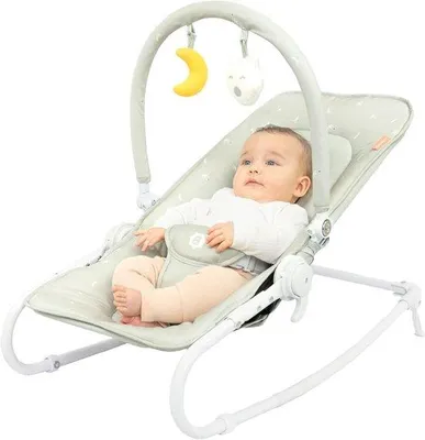 Productafbeelding van Baby Lounger - Babystoel - Ontspannen en Spelen - Verstelbare Rugleuning - 77 x 40 cm - Beige