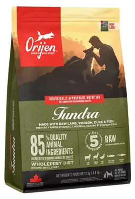 Obrázok produktu pre Orijen Tundra, Univerzálne, Akékoľvek plemeno, Kačka, Zverina, 2 kg