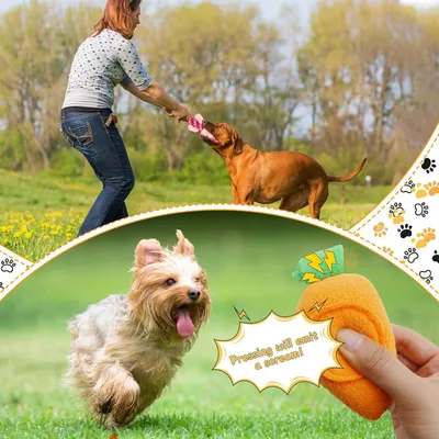 Produktbild von Hundespielzeug - Interaktives Spielzeug für kleine Hunde, beruhigendes Kaninchen und Karotte für Ostern mit Futterherausforderung