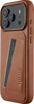 Immagine prodotto di Custodia per iPhone 17 Pro Max, Mujjo Custodia a portafoglio in pelle MagSafe Marrone