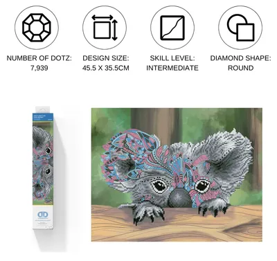 Immagine prodotto di Diamond Dotz Koala colorato