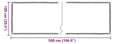Produktbild von vidaXL Pflanzenabdeckung mit Ösen 1x5 m Polyethylen