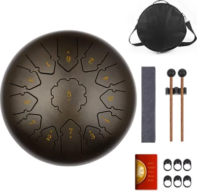 Produktbild von Stahltong Drum - Handpan Drum - Hangdrum - Handpan 30 cm - Bronze