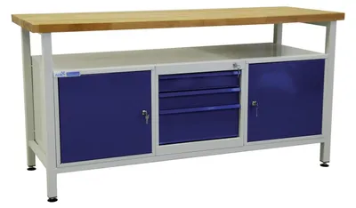 Produktbild von ADB Werktisch / Werkzeugtisch mit 2 Türen und 3 Schubladen