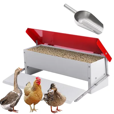 Obrázok produktu pre Krmítko pre sliepky 5 kg, pozinkované, dažďuvzdorné, pre záhradu