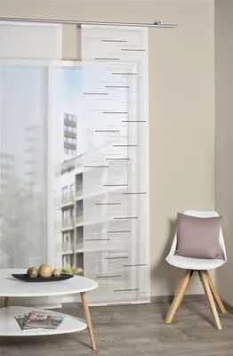 Produktbild von Home Wohnideen Schiebevorhang Leinenstruktur Scherli 245 x 60 cm Cappuccino