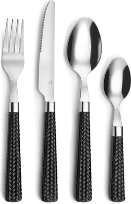 Image de Amefa Paille Cutlery Set 24 Pieces Metal Bicolour (25 cm)