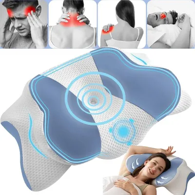 Produktbild von Nackenkissen Kopfkissen Orthopädisches Kissen Memory Foam kissen für Bauch,Rücke