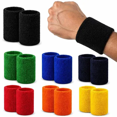 Produktbild von Schweißband/Pulswärmer 2er Set – Frottee Handgelenkband für Sport & Fitness – rutschfest, Saugstark & Bequem – S&A Essentials, KI-generiertes Bild