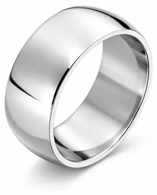 Productafbeelding van Meditoys bandring van roestvrij staal, 12 mm breed, zilverkleurig gepolijst, van hoge kwaliteit