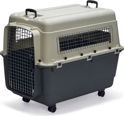 Produktbild von Karlie Hundetransportbox Nomad Flugzeugbox grau/weiß XL 90 x 60 x 68 cm