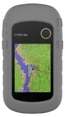 Produktbild von subtel Schützende Hülle kompatibel mit Garmin eTrex 32x, eTrex 10, eTrex 30 – grau